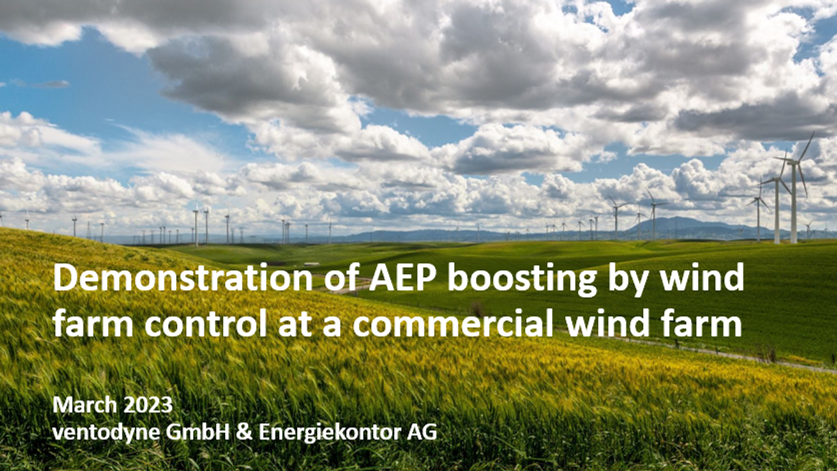 Commercial case study visual for Energiekontor field deployment